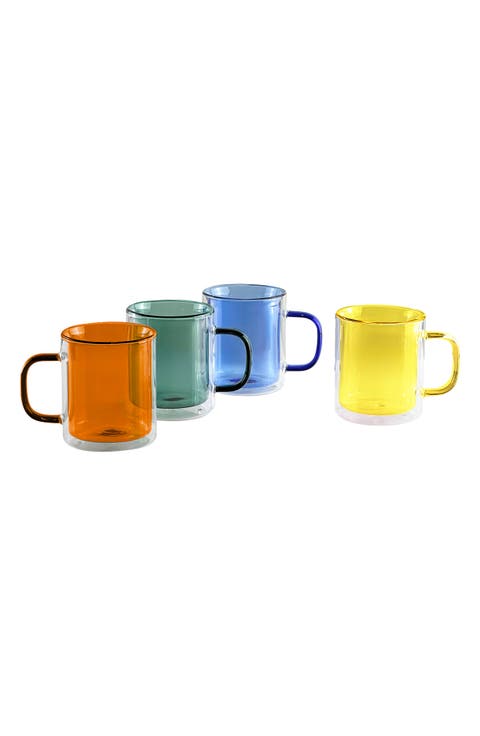Cubo Set of 4 Double-Wall Mugs