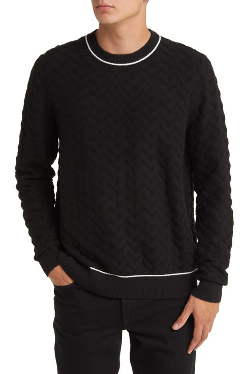 Sepal Textured Crewneck Sweater