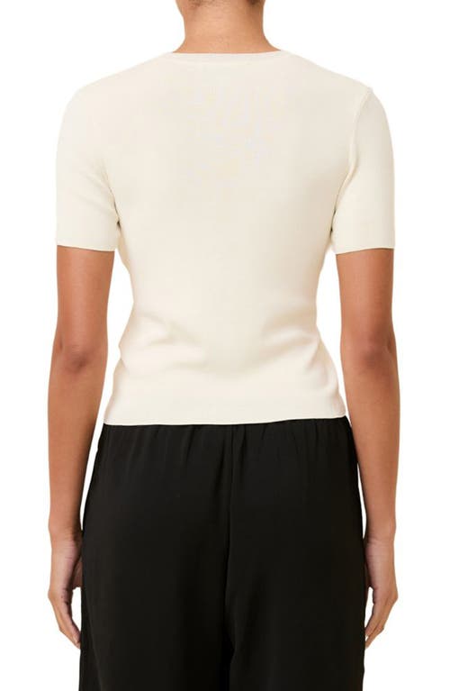 SOLID & STRIPED SOLID & STRIPED THE RIADA CREWNECK CROP KNIT TOP