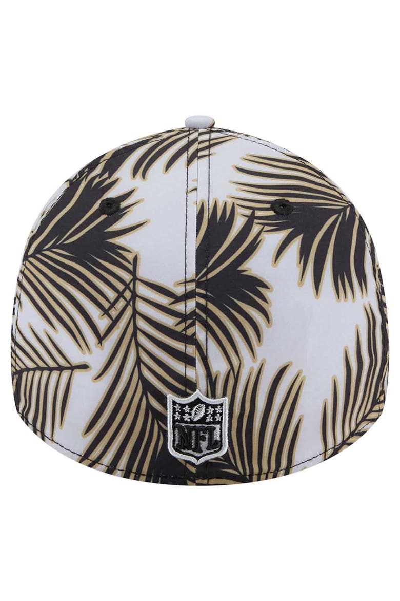 Men's New Era Gray New Orleans Saints Palms 39THIRTY Flex Hat, Alternate, color, Gray