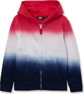 Lands' End Boys Full Zip Hooded Sweatshirt