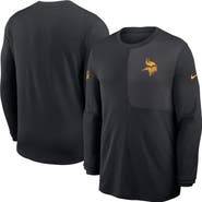 Nike Men's Nike Black Minnesota Vikings Sideline Coach UV Performance Long Sleeve T-Shirt