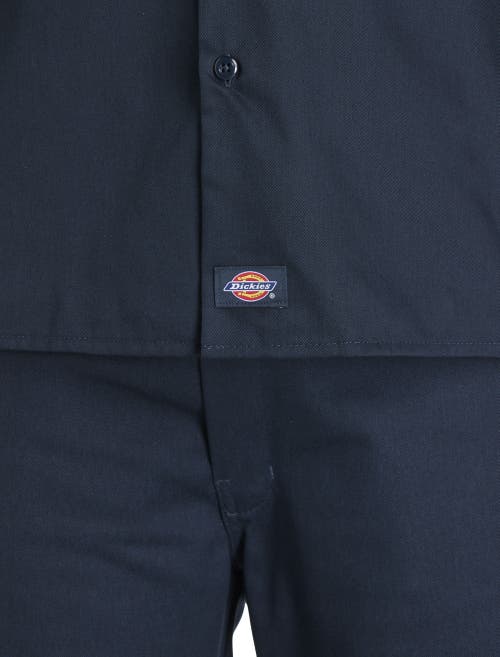 Dickies Big & Tall Performance Twill Work Shirt In Blue