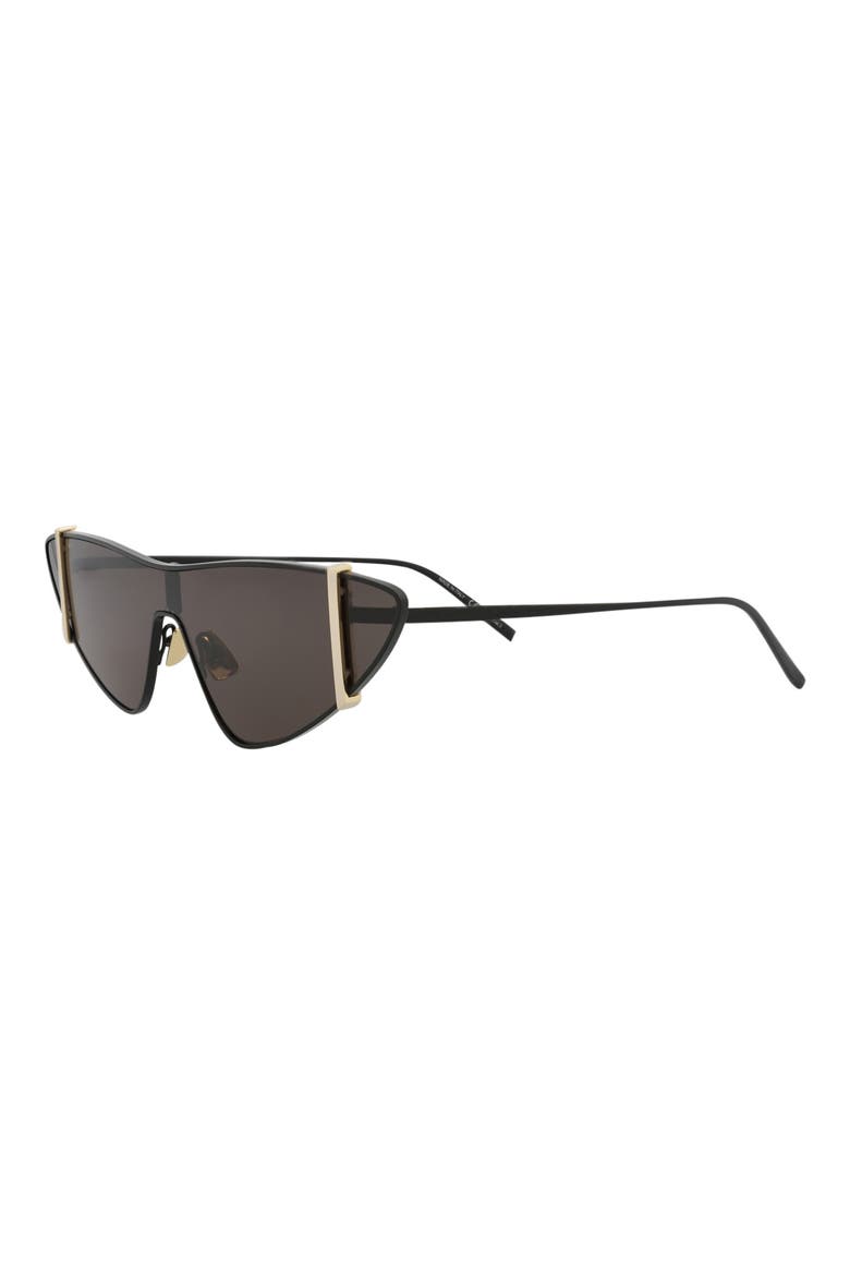 99mm Cat Eye Sunglasses, Alternate, color, BLACK BLACK BLACK
