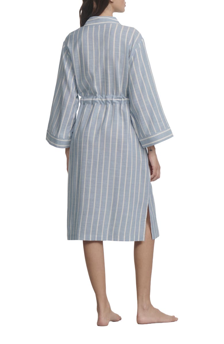 Eberjey Nautico Stripe Robe, Alternate, color, 