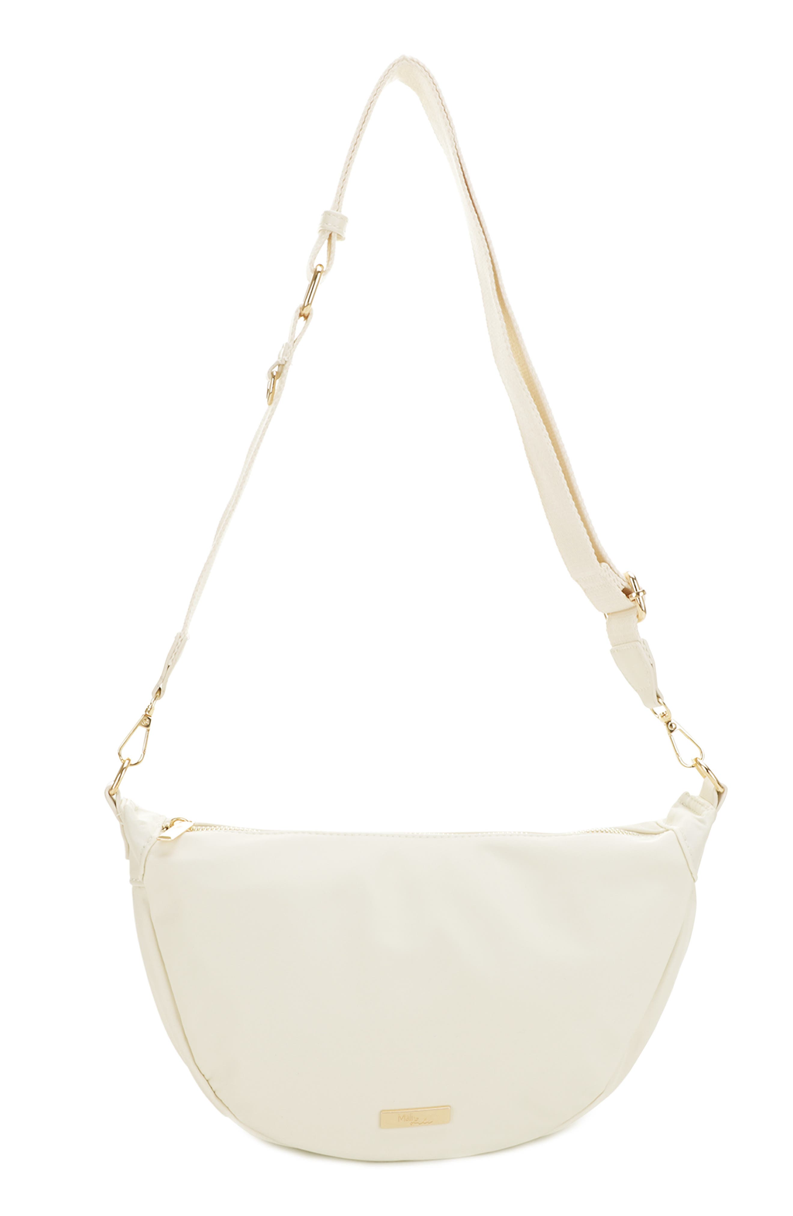 Bre Nylon Sling Crossbody Bag, Main, color, BONE