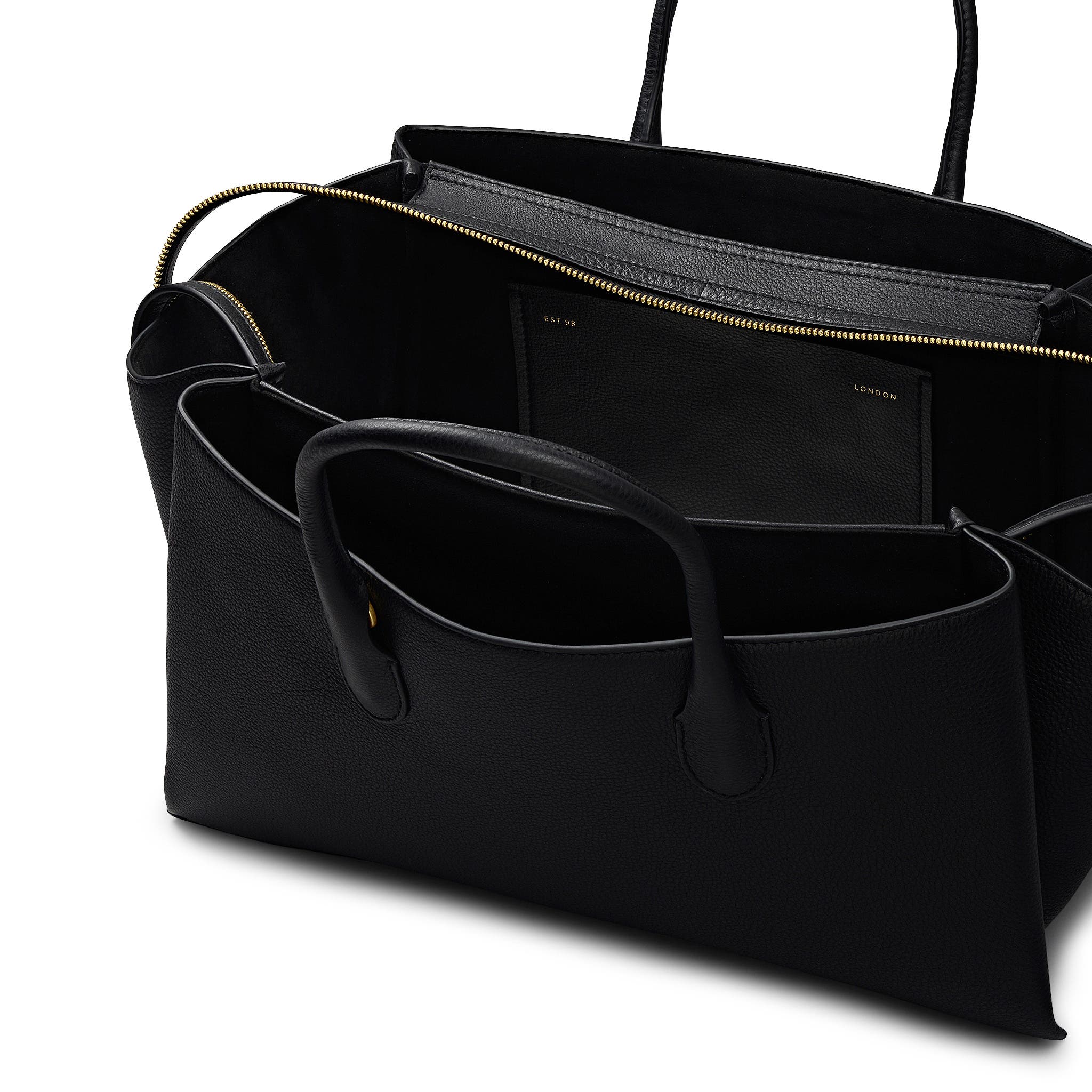 Radley The Romilly Large Ziptop Satchel Bag, Alternate, color, Black