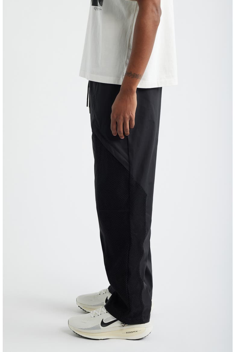 Tyson Mesh Panelled Pants, Alternate, color, BLACK