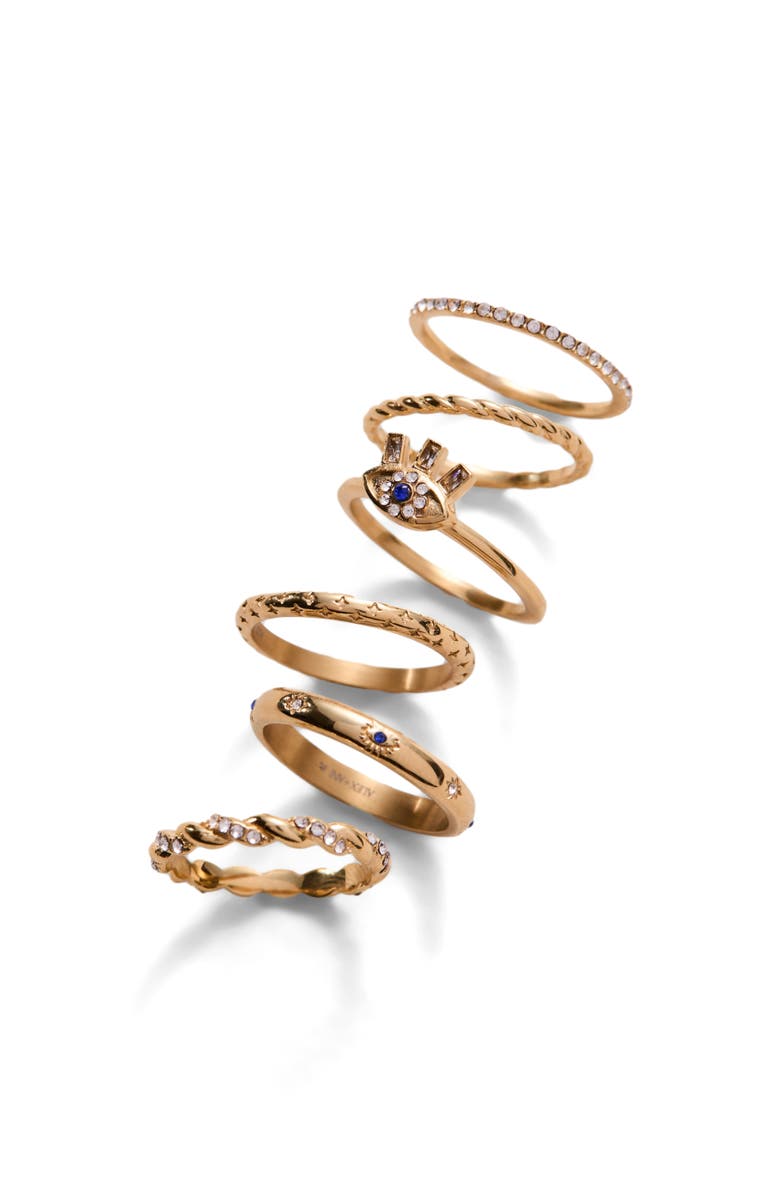 Alex and Ani Rope Stacking Texture Ring Set of 3, Alternate, color, Gold