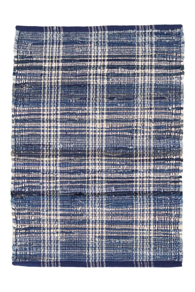 Plaid Rug, Main, color, BLUE