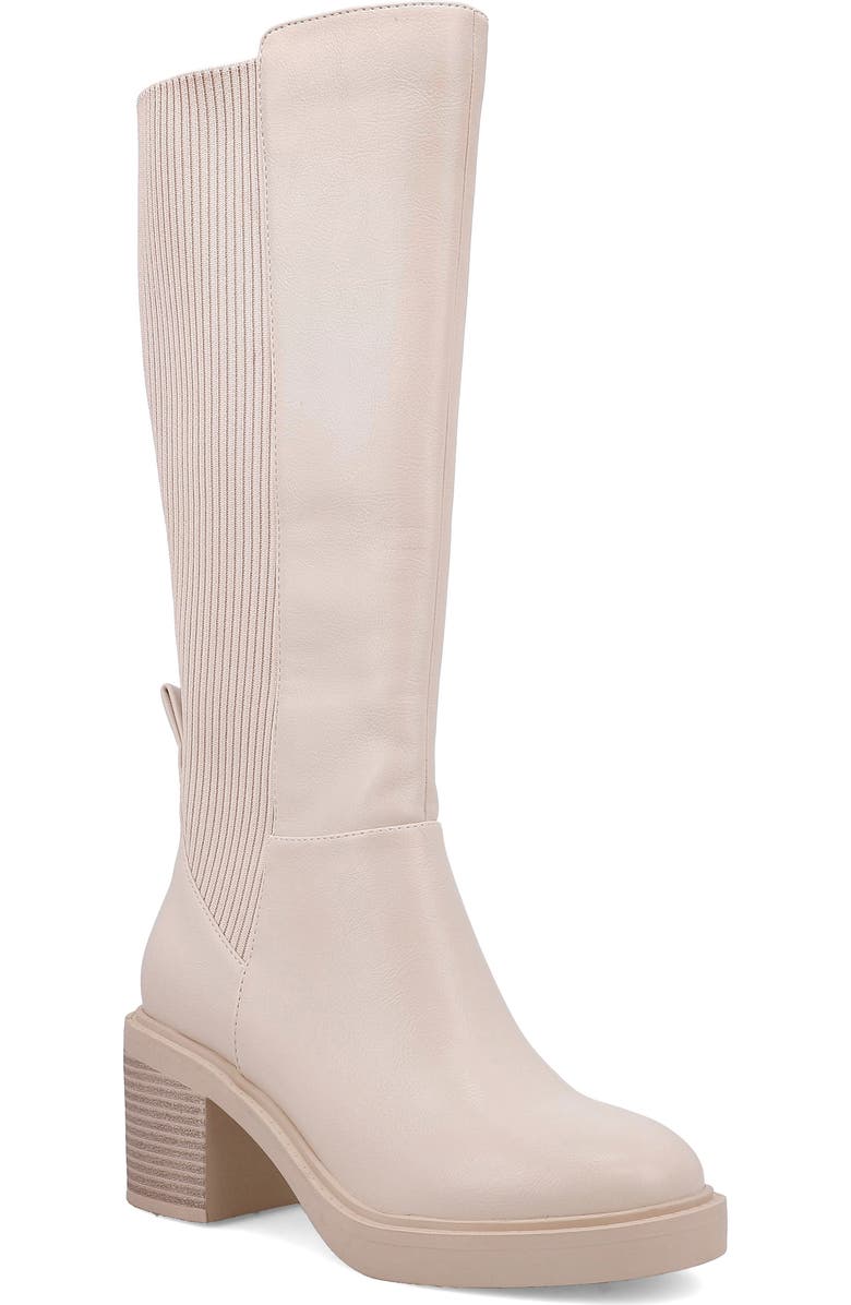 MIA Grier Knee High Boot, Main, color, Ecru