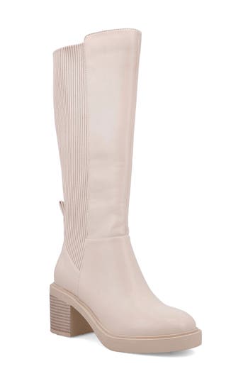 Mia Grier Knee High Boot In Sand