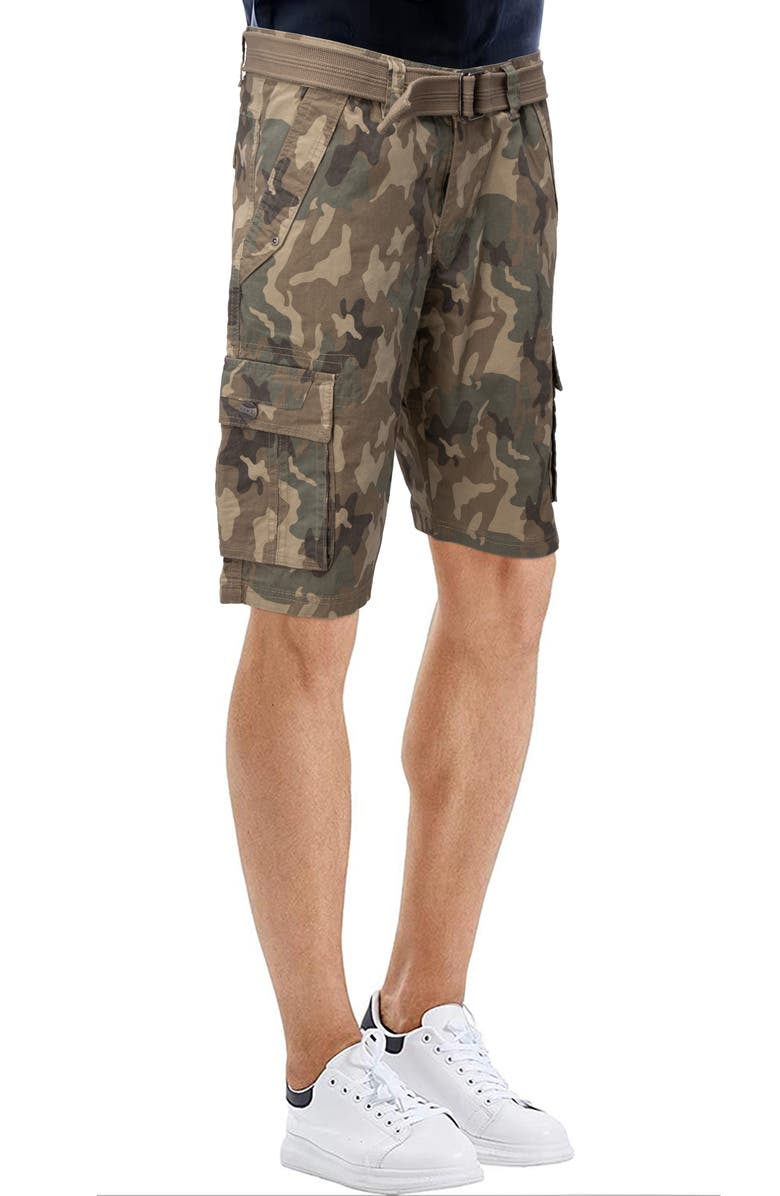 XRAY Belted Cargo Shorts, Alternate, color, Desert Camo