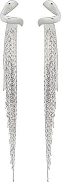 Panacea Snake Chain Fringe Drop Earrings