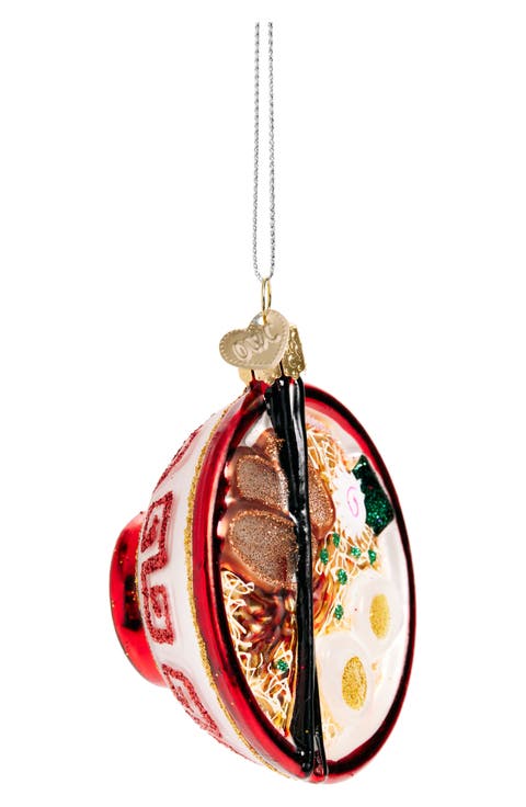 Bowl of Ramen Glass Ornament