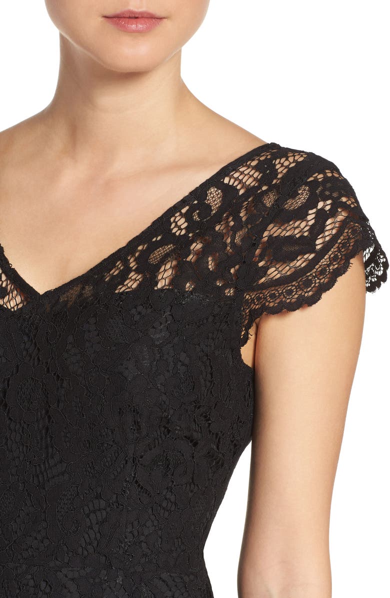 BB Dakota by Steve Madden BB Dakota 'Reece' Lace Fit & Flare Dress, Alternate, color, 