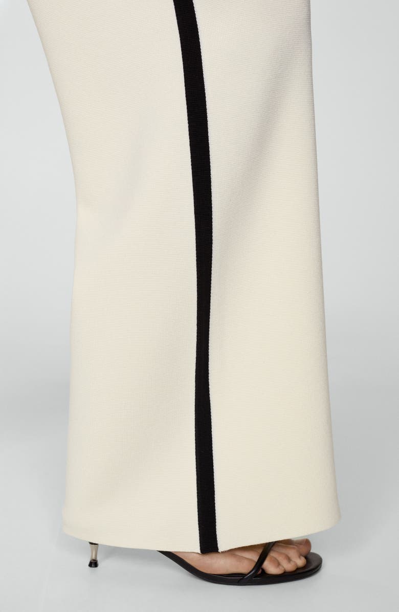 MANGO Side Stripe Knit Pants, Alternate, color, 