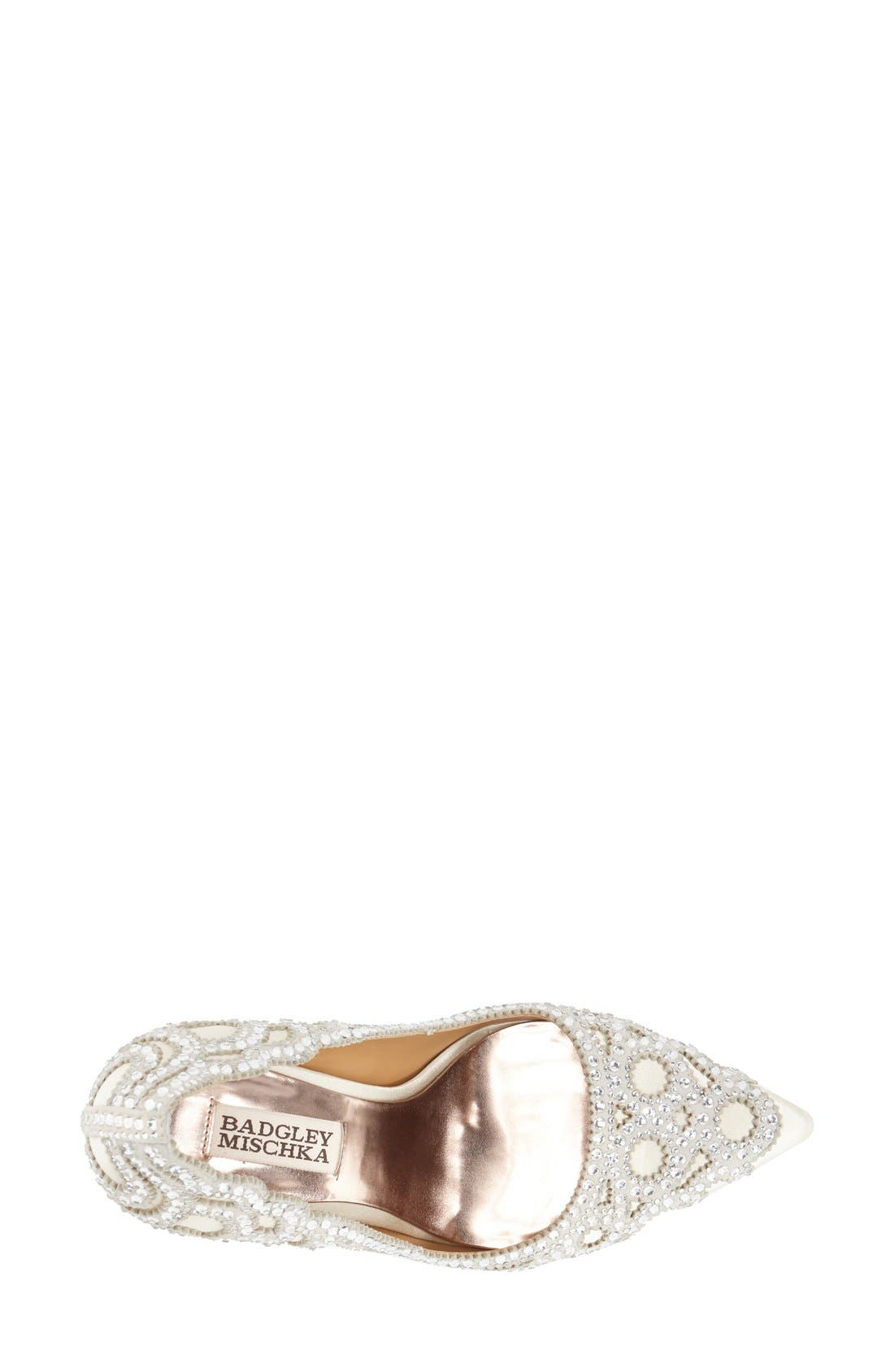 Rouge Pointed Toe Pump, Alternate, color, IVORY