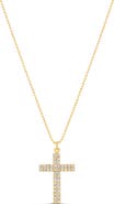 SHYMI Pavé Cross Pendant Necklace