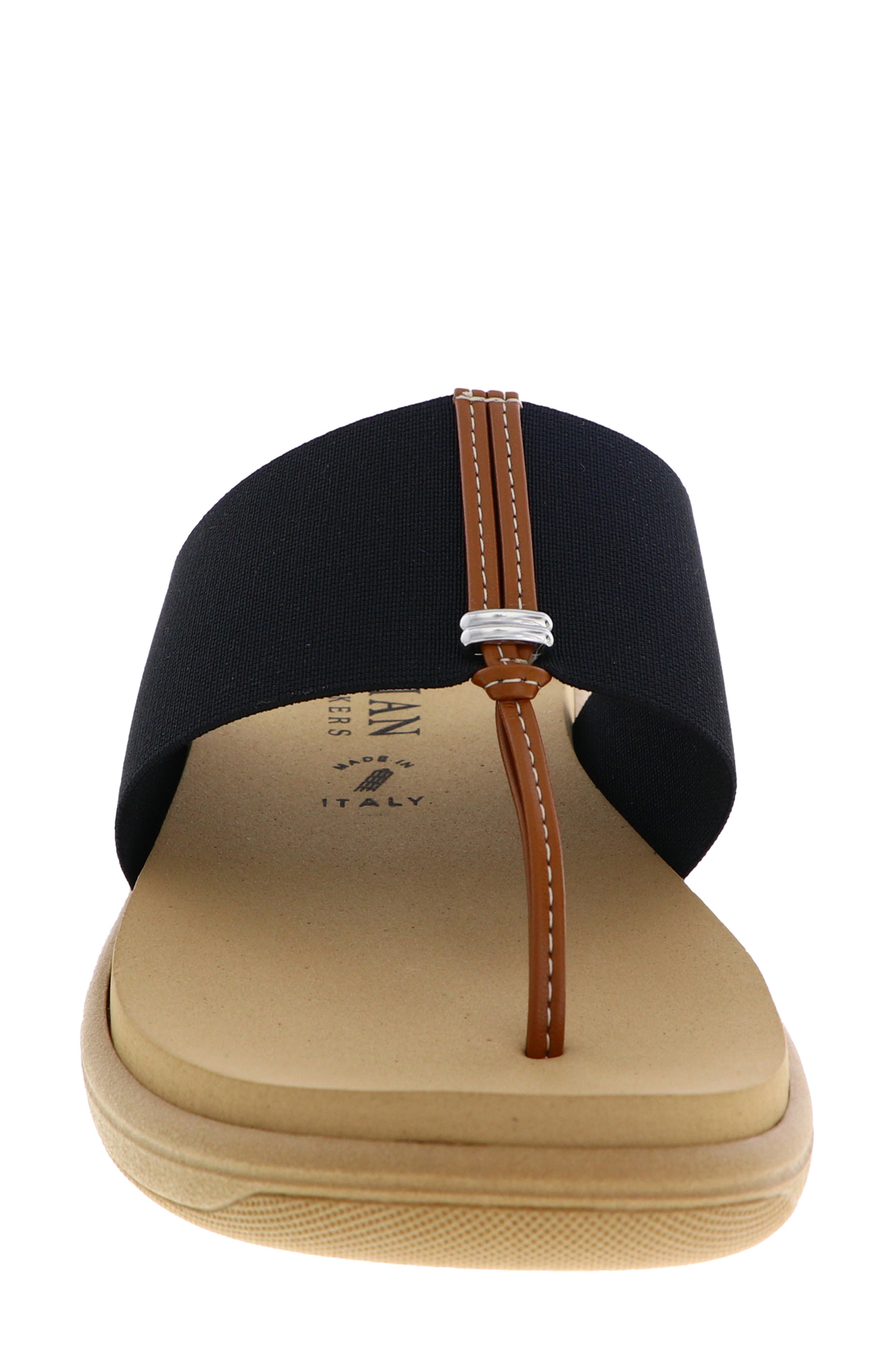 ITALIAN SHOEMAKERS Jahzara Elastic Strap Sandal, Alternate, color, Black