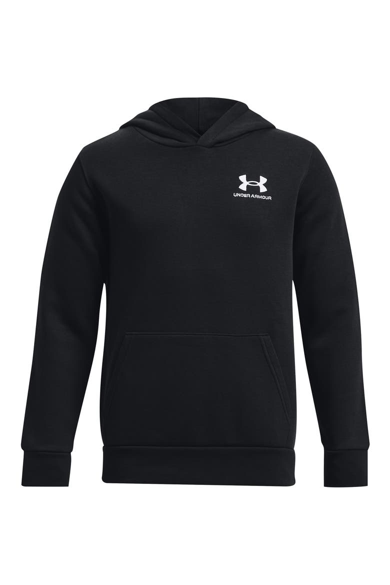 Kids' Icon Cotton Blend Fleece Hoodie, Main, color, BLACK