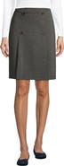 Lands' End School Uniform  Ponte Button Front Skort