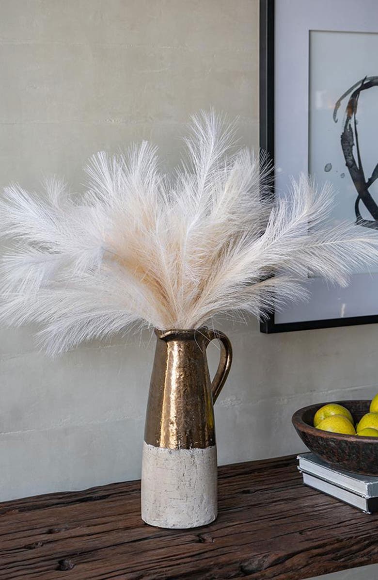 A & B Home Candia Ceramic Pitcher Vase, Alternate, color, 