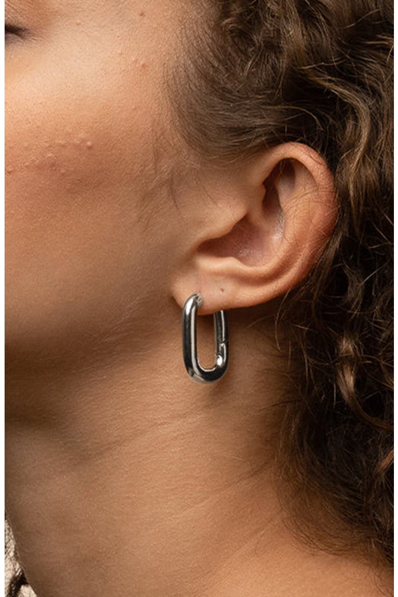 14k Gold Plated Angie Earrings Dainty Minimalist Studs, Alternate, color, Silver