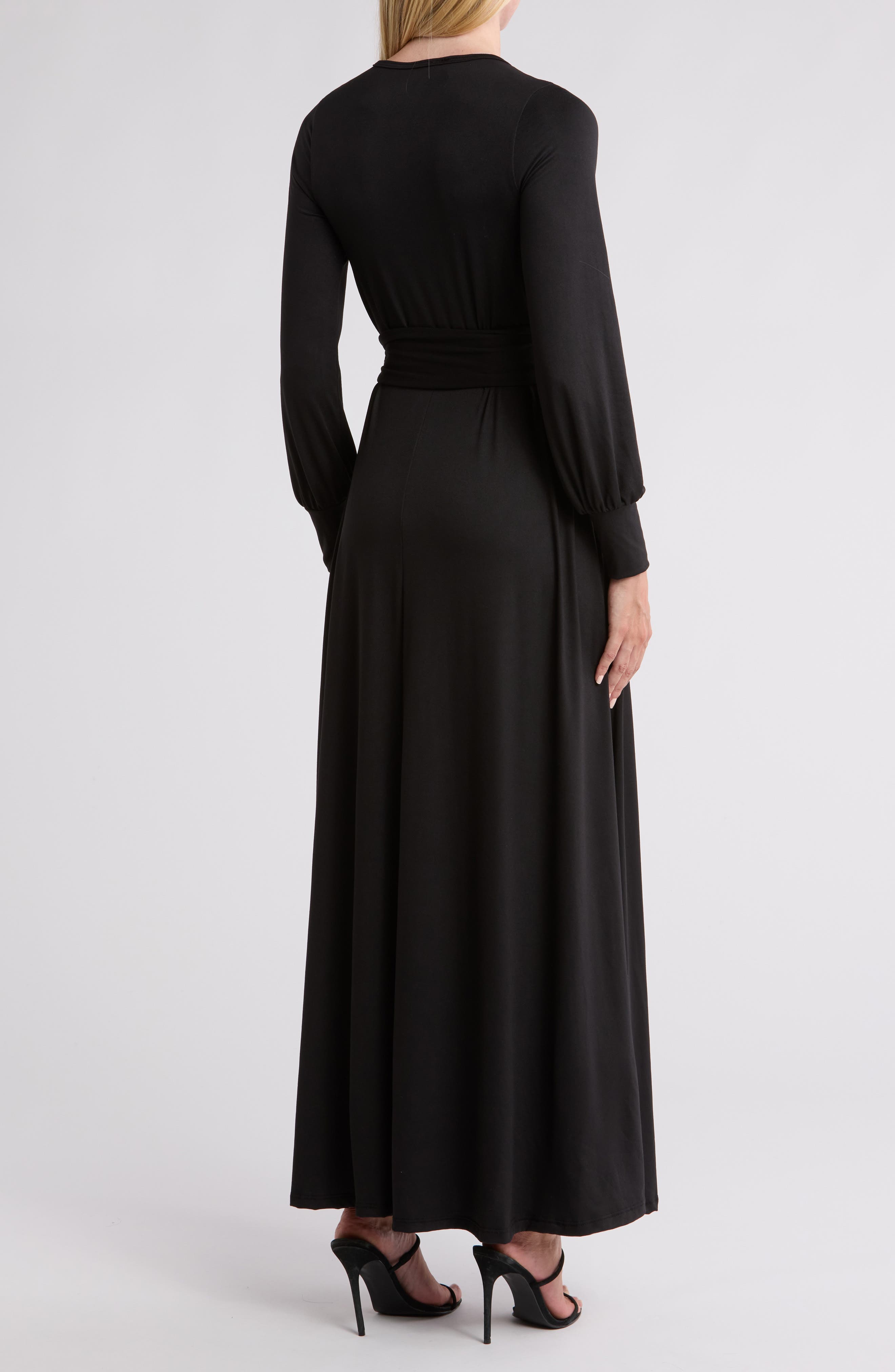 Long Sleeve Maxi Wrap Dress - image 2