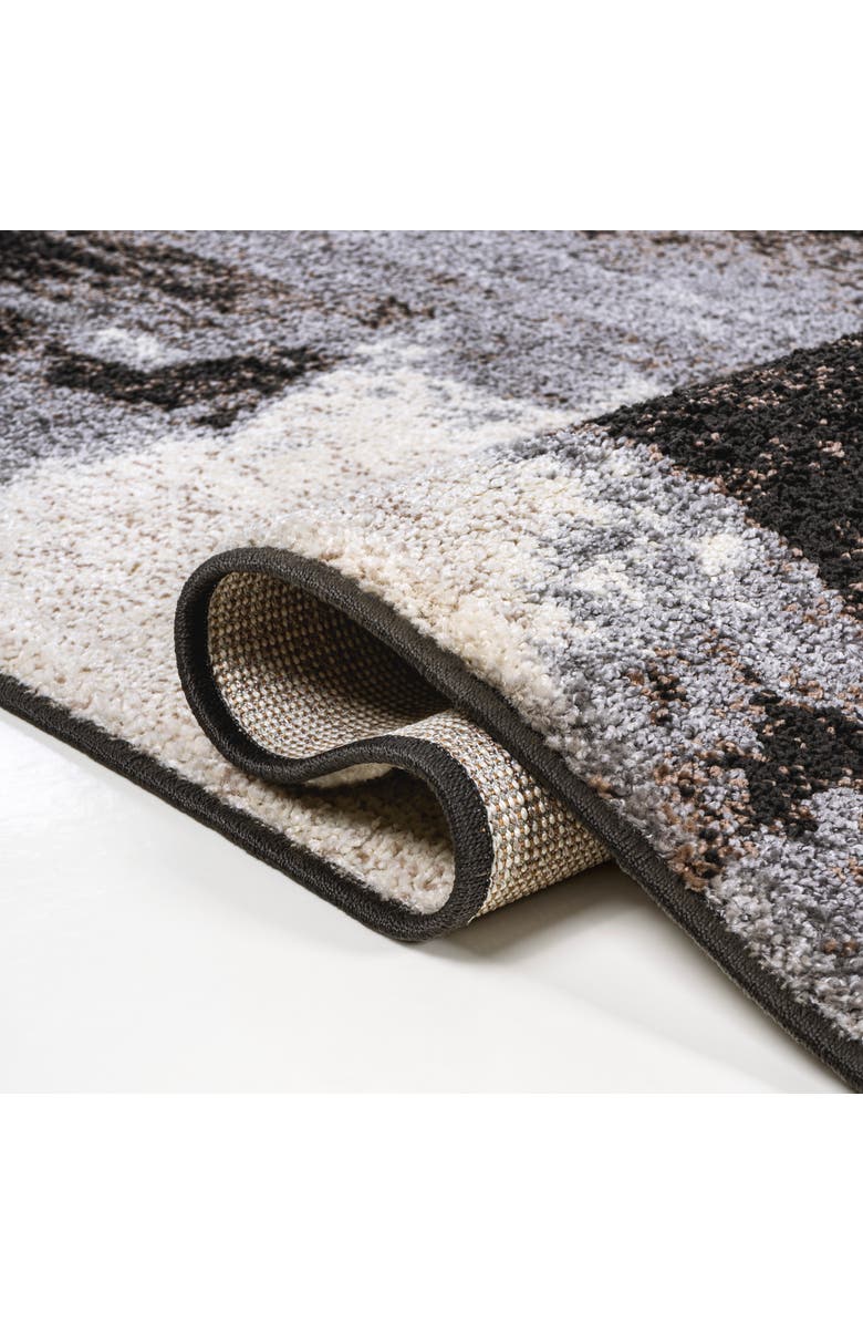 JONATHAN Y Zoe Contemporary Bohemian Abstract Marble Area Rug, Alternate, color, Charcoal/Cream