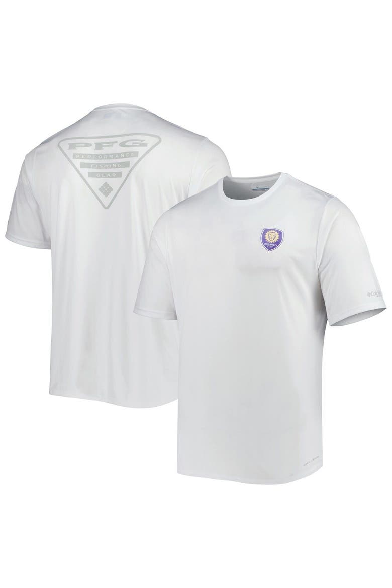 Men's Columbia White Orlando City SC Terminal Tackle Omni-Shade T-Shirt, Main, color, White