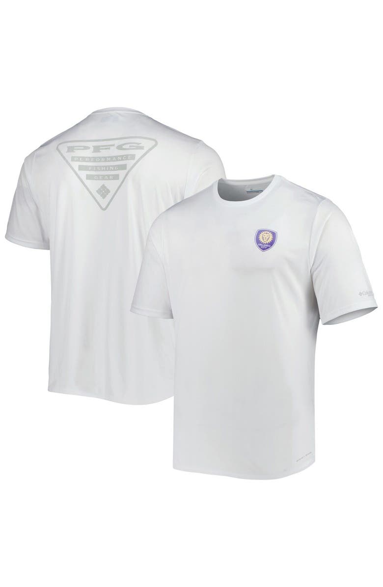 Columbia Men's Columbia White Orlando City SC Terminal Tackle Omni-Shade T-Shirt, Main, color, 