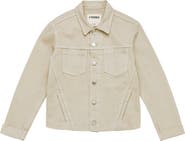 L'AGENCE Janelle Raw Cut Slim Denim Jacket