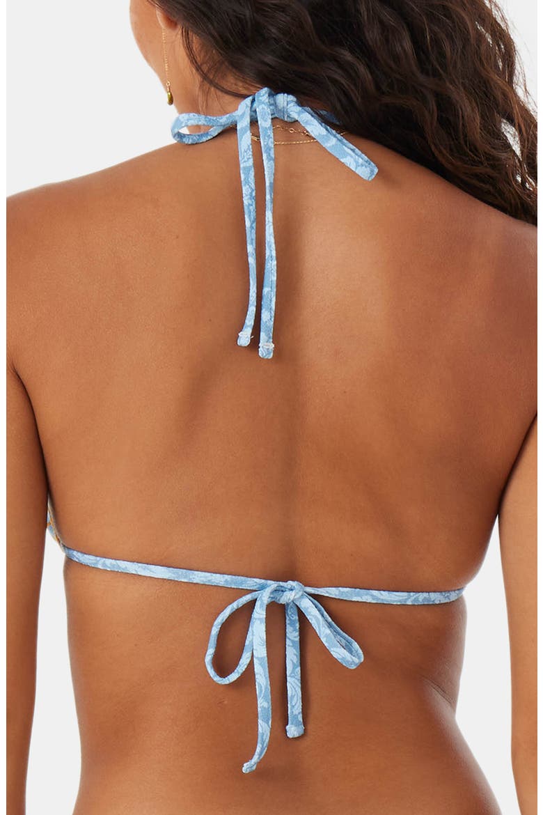 Tapestry Patchwork Triangle Bikini Top, Alternate, color, MULTI