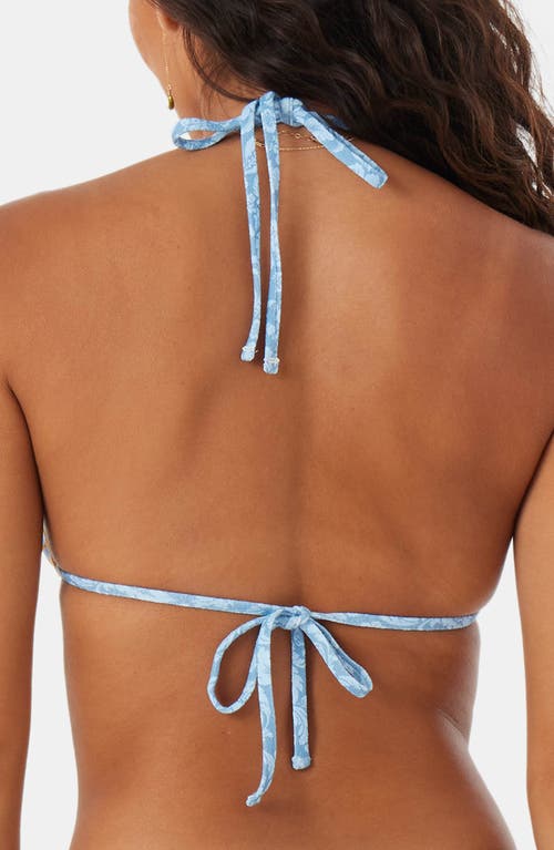 ROXY ROXY TAPESTRY PATCHWORK TRIANGLE BIKINI TOP 