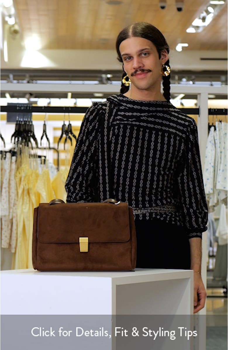 Hilary Faux Suede Shoulder Bag, sales video thumbnail
