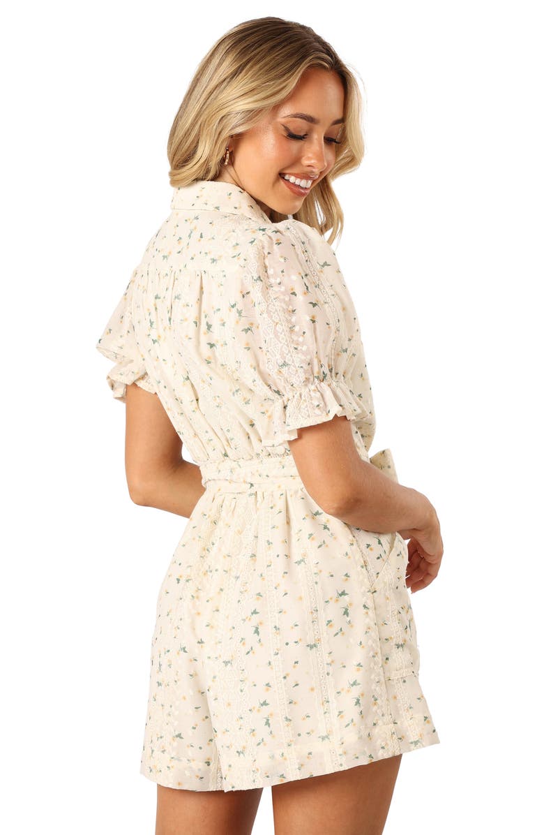 Petal & Pup Amy Floral Print Romper, Alternate, color, 