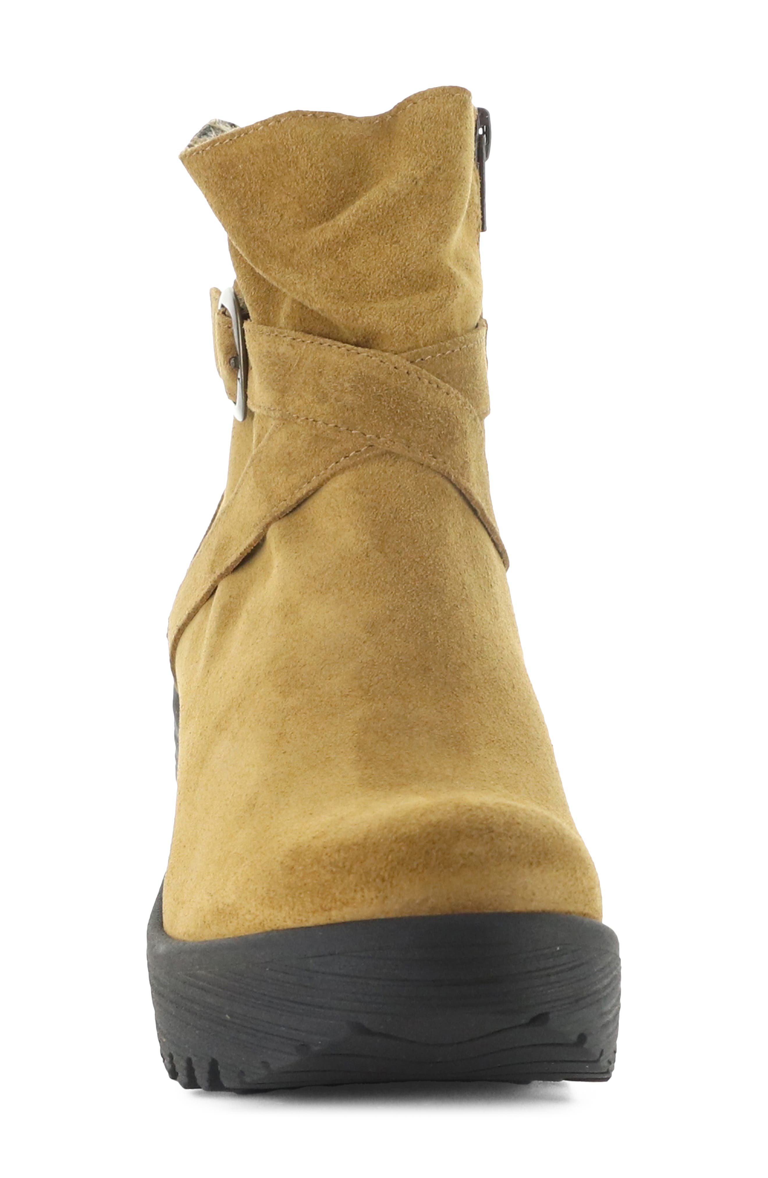 Loik Platform Wedge Bootie, Alternate, color, TOBACCO