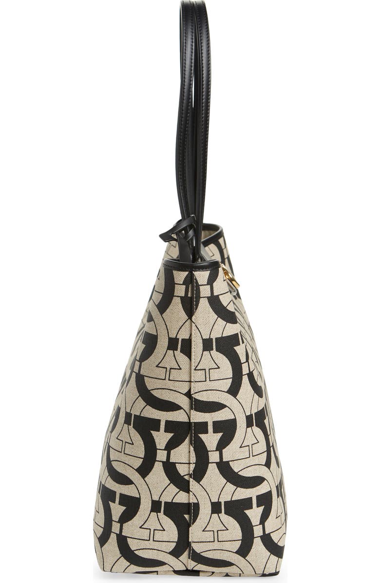 FERRAGAMO Gancini Canvas Travel Tote, Alternate, color,