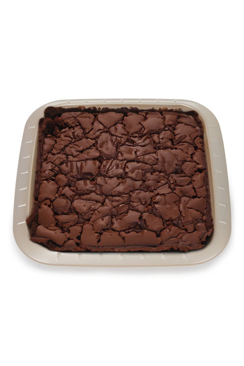 Leo Balance 8.5-Inch Square Cake Pan, Alternate, color, LATTE BROWN