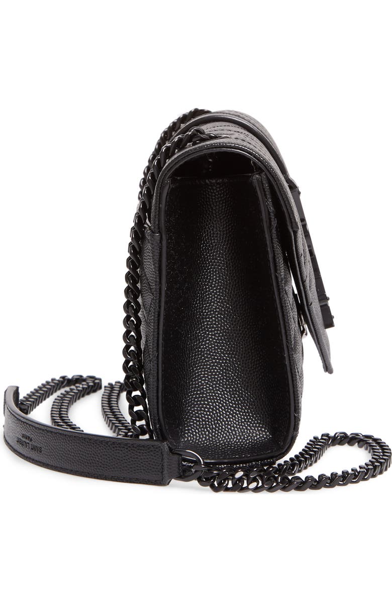 Saint Laurent Small Leather Envelope Bag, Alternate, color,