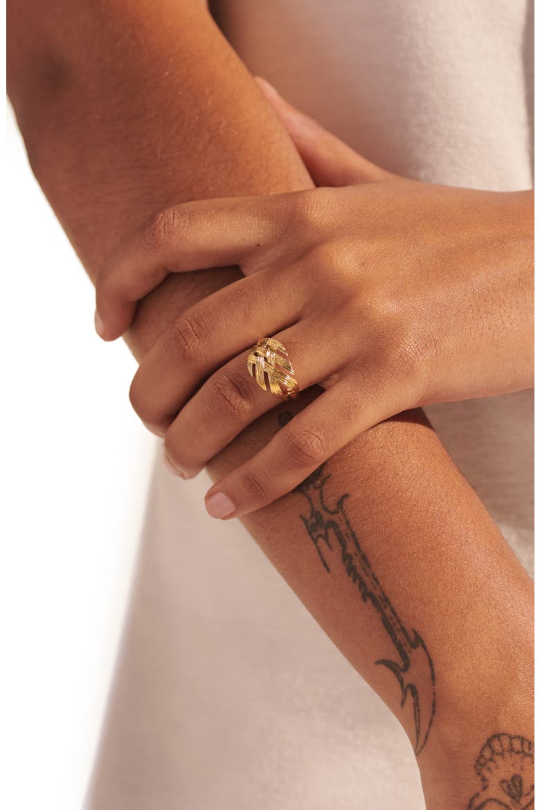 Woven Bamboo Ring, Alternate, color, GOLD 18K