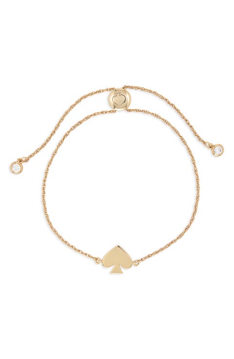 spade charm slider bracelet