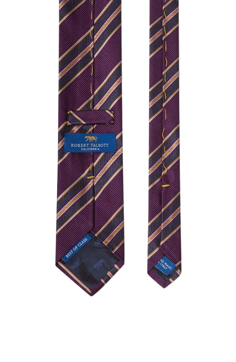 Robert Talbott Robert Multi Repp Necktie, Alternate, color, Purple Multi