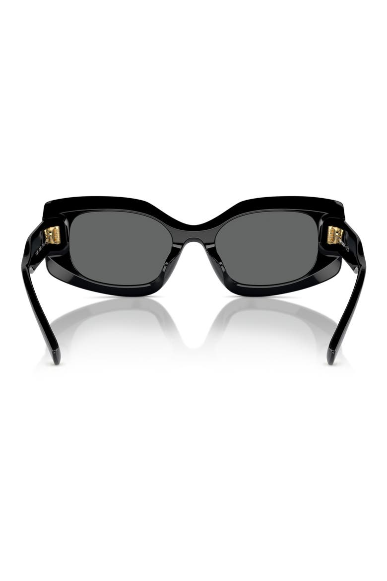 50mm Irregular Sunglasses, Alternate, color, BLACK