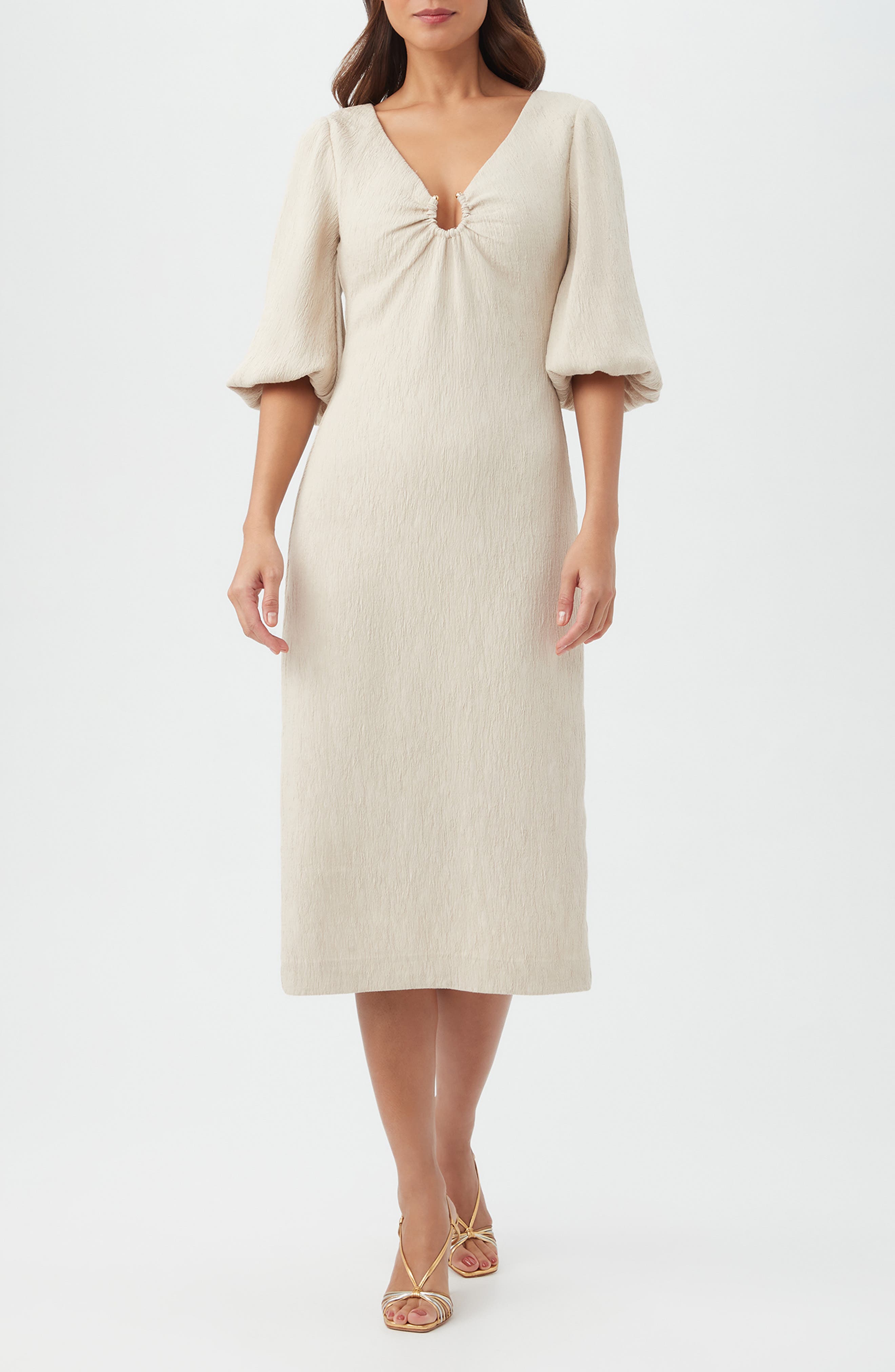 Madeline Textured Midi Dress - image 3