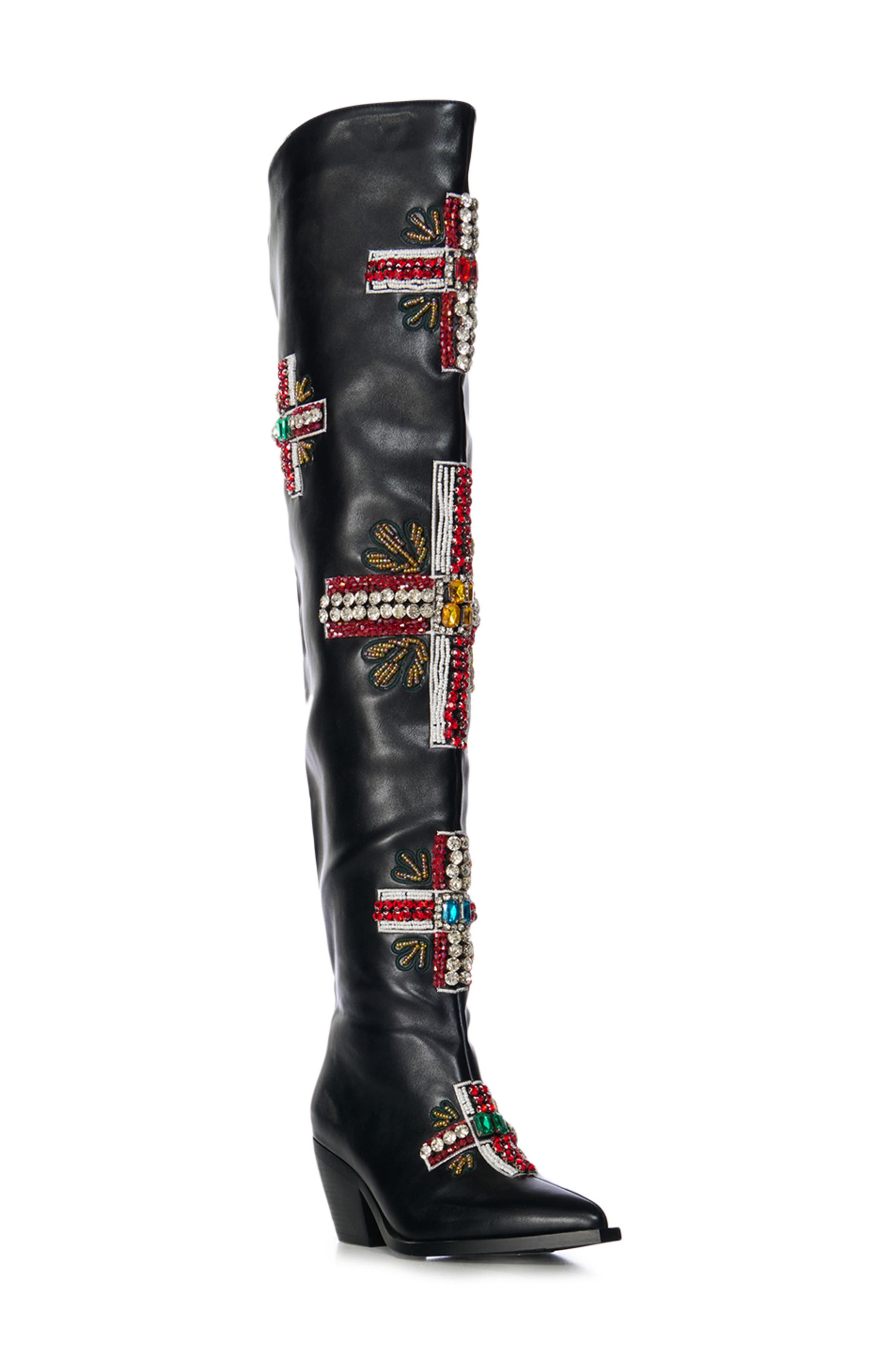 AZALEA WANG Jazlyn Knee High Boot, Main, color, 