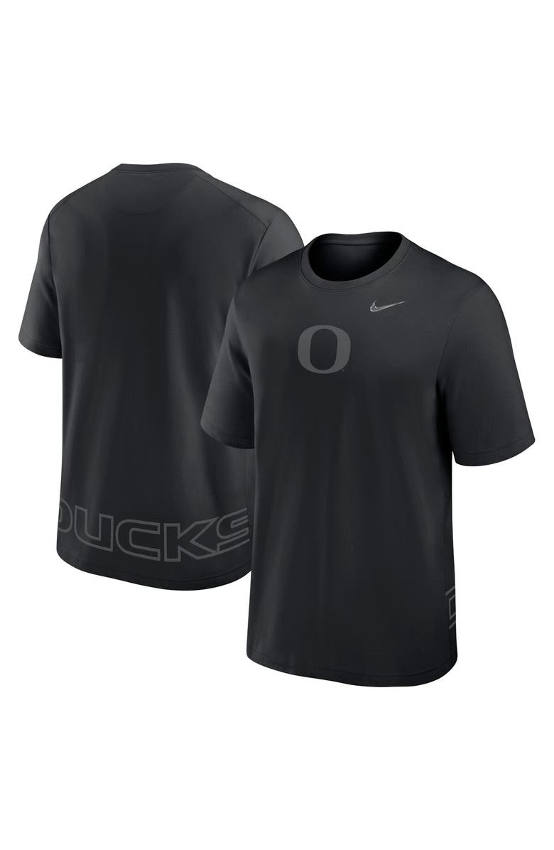 Nike Men's Nike Black Oregon Ducks Primary Statement Two-Hit Performance T-Shirt, Main, color,