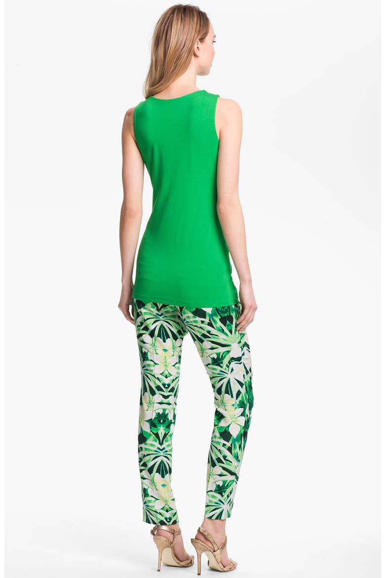 Print Skinny Pants, Alternate, color, GRASS GREEN