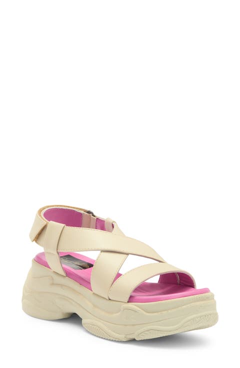 Walk The Line Platform Sandal (Women)